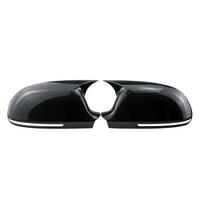 Car Side Door Mirrors Cover Auto Rearview Mirror Cap for A4 A5 B8 A3 8P A6 C6(Carbon )