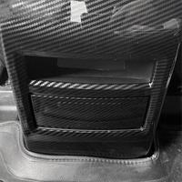 Car Rear Air Outlet Vent Panel Cover Trim Decor Protective Carbon Fiber Look for TANG