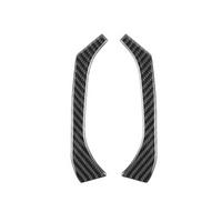 Real Soft Carbon Fiber Sticker for / 2022 2023 Car Inside Front Door Window Pillar Trim(Black)