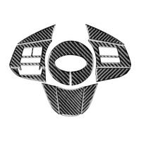 Carbon Fiber for Legacy 2010-2014 Steering Wheel Button Panel Cover Trim Decal Accessories LHD,B