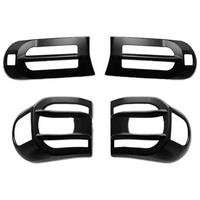 4Pcs Front Fog Lamp Turn Signal Box Rear Taillight Protection Cover for 2007-2020