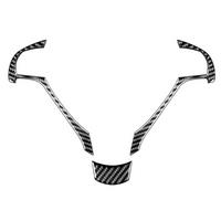For TL 2009-2014 Carbon Fiber Steering Wheel Frame Trim Cover Sticker Interior Accessories
