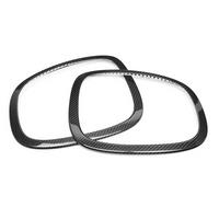 Carbon Fibre Car Headlight Ring Bezel Trim Cover TailLight Trim Cover for F55 F56 F57 2014-2020 Rear