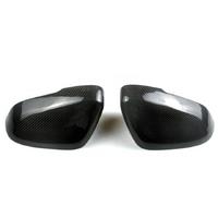 Car Real Carbon Fiber Side Rear View Mirror Cover Trim Sticker for S60 S60L V40 2012-2019 Car Accessories