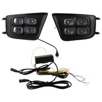 Car LED Daytime Running Lamp Daylight Turn Signal Light Fog Lamp Light for 2012-2015