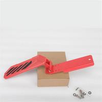 Red Car Brake Pedal Left Side Footrest Kick Panel for JT Anti-Slip for JL JLU 4XE 2018-2022