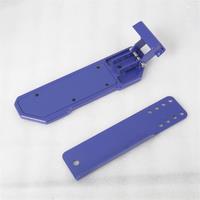 Blue Car Brake Pedal Left Side Footrest Kick Panel for JT Anti-Slip for JL JLU 4XE 2018-2022