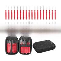 Terminal Removal Tool Kit 36 Pcs Depinning Tool Electrical Connector Pin Removal Tool Kit Pin Extractor Tool Set Red