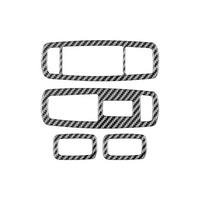 Carbon Fiber for Journey 2011-2017 Window Lift Control Panel Cover Sticker Trim Interior Accessories