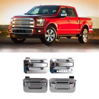 4Pcs/Set Car Front and Rear Exterior Door Handle for 2004-2014 9L3Z-1522405- 9L3Z-1626604-AA