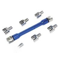 Spoke Wrench Motorcycle Motorbike Spoke Wrench 5.4-6.8mm Buckled Wheel Fit 8 Sizes of Spoke Nipples