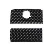 Glove Box Storage Organizer Lock Switch Trim Cover for 2014-2018 Soft Carbon Fiber