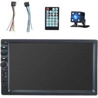 Universal 7Inch 2 Din Car Radio Recorder Player Touch Screen Stereo MP5 Bluetooth Multimedia Player with Camera 7018B