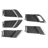 Car Carbon Fiber Black Inner Door Handle Cover for Prius 60 Series 2020-2023 Door Bowl Handle Trim Frame Sticker