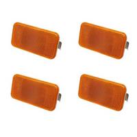 4pcs 24V Car Truck LED Side Marker Light Amber Indicator Lamp 4 LED for Trucks FM/