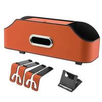 Car Headrest Backseat Organizer with 2 Drink Cup Holder, Cell Phone Holders, Hooks and Tissue Box