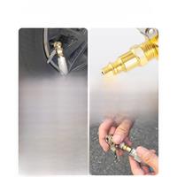 1/4 Inch Female NPT Closed Ball Tire Chuck with Clip, Locking Air Chuck Tire Inflator with Air Chuck Quick Connect