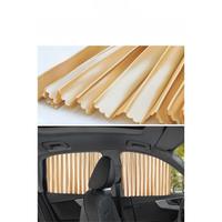 Car Gold Sunshade Automatic Retractable Magnetic Rail Car Curtains Car Window Sun Protection for Car Curtains