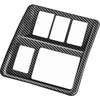 Car Multifunctional Button Trim Frame for STEPWGN RP8 Interior Accessories RHD Carbon Fiber Pattern