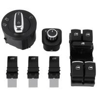 Car Headlight Switch & Window Lift Switch for Golf Mk5 5 B6 Seat 5ND941431A 5ND959857 5ND959565B