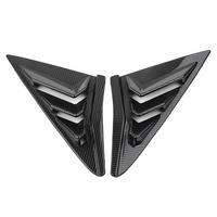 For Hatchback 2016-20201 Rear Side Vent Window Louver Cover Triangular Window Trim Carbon Fiber Color