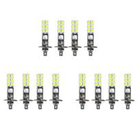 12PCS H1 6000K Super White 80W LED Headlight Bulbs Kit Fog Driving Light