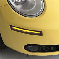 Clear LED Turn Signal DRL Daytime Running Light with Amber Turn Signal Lights for 2006-2010