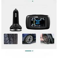 TPMS Car Charger Tpms Sensor Tire Pressure Monitoring System Auto Tire Air Pressure Security Alarm 4 Sensors External