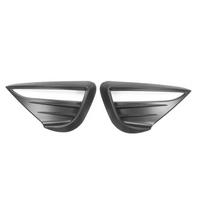 For Model Y 2021-2022 Car Fog Lamp Spoiler Blade Trim Protective Cover Woof Tooth Wind Knife Sticker Car Accessory