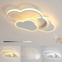 Cloud Ceiling Light,32w Creative LED Ceiling Lamp with Dimmable Remote Control 3000-6500k 2800lm,for Living Room