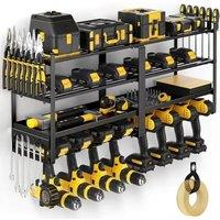 Hand Power Tool Organizer Rack Wall Mounted Floating Tool cabinet Electric Drill Holder Heavy Duty