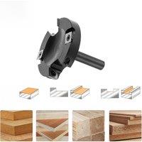 Dreanique 2-Flute Wood Planer Bit 75mm Cutting Diameter 12 Shank Spoilboard Surfacing Tambour Router Bit Insert Carbide Slab