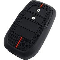 2B Silicone Car Key Case Cover Chain For Toyota Corolla Hatchback Cross Yaris Cross Prius Hilux Land Cruiser LC200 LC250 LC300