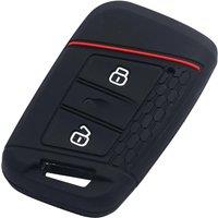 Silicone Car Key Case Cover Fob Keychain For VW Volkswagen Passat B8 Arteon Atlas Cross Sport 2018 2019 2020 2021 2022 2023