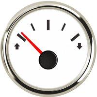 Pack of 1 52mm Trim Gauges Modification 0-190ohm White Trim Meters Lcd Display Stainless Steel Bezel 9-32v for Car Truck Ship
