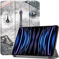 Tablet Case for iPad 10 10.9 Case 2022 Leather Cover Auto-sleep/Wake Up Function Standing Angle Drop-proof Protective Shell