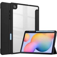 For Samsung Galaxy Tab S6 Lite Soft TPU Tablet Case Cover Auto-sleep/Wake Up Function Standing Angle Drop-proof Protective Shell