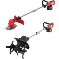Multifunctional Household Lithium Battery Micro-Tiller, Electric Lawn Mower, Weeding Rotary Tiller Scarifier, Soil Turning Tool