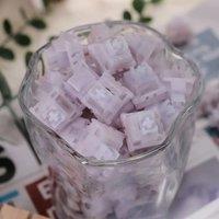 Fog sea violet Silent Switch HP Tactile 52g 5Pin POM PA66 TPU Culm Mute Switches Mechanical keyboard MX Silent Switch Lubricated