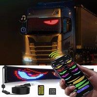 Led Eyes For Truck Led Matrix Panel RGB LED Car Panel DIY Programmable Bluetooth App Control Scrolling Light