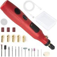 Mini Electric Grinder Pen 3 Speed Adjustable Cordless Engraving Drill DIY Lithium Ion Electric