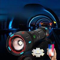 20000000LM Most Powerful LED Flashlight USB Rechargeable Lamp 900W LED Flashlights Super Bright