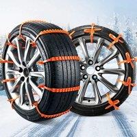 Cadenas de nieve para neumticos de coche, accesorio antideslizante de doble ranura de emergencia para invierno, 10/20 piezas