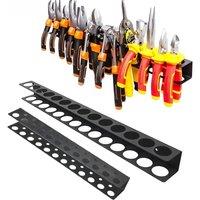 Tool Storage Screwdriver Wrench Organizer Rack Wall Mounted Pliers Holder Tool Storage Rack 14/23 Holes For Workshop Garage