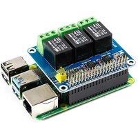 3 Channel Relay Expansion Board for Raspberry Pi 4B 3B+ 3B 3 Way Relay Controls Module Breakout Shield Hat for Home Automation
