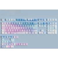 Dreamy Sky Side Print Pbt Keycap Cherry Profile Backlit Through Tranparent Letters Big Set Key Caps For Wooting Hi75 A75