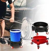 Bucket Dolly with Wheels, Rolling Bucket Dolly with 360 Swivel Bucket Roller Removable Truck with Wheels Storage Tray Heavy Dut