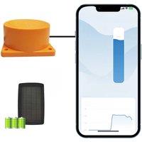ME201WSP Solar Powered Ultrasonic Wireless Detector Water Fuel Liquid Level Alarm Indicator Remote Water Level Sensor
