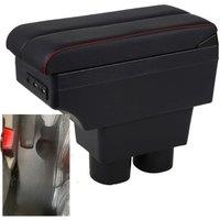 Ford Figo Armrest Box Elbow Rest Center Console Storage with Phone Charging USB Interface Cup Holder