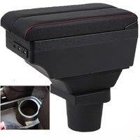 Mazda Cupid Armrest Box Elbow Rest Center Console Storage with Phone Charging USB Interface Cup